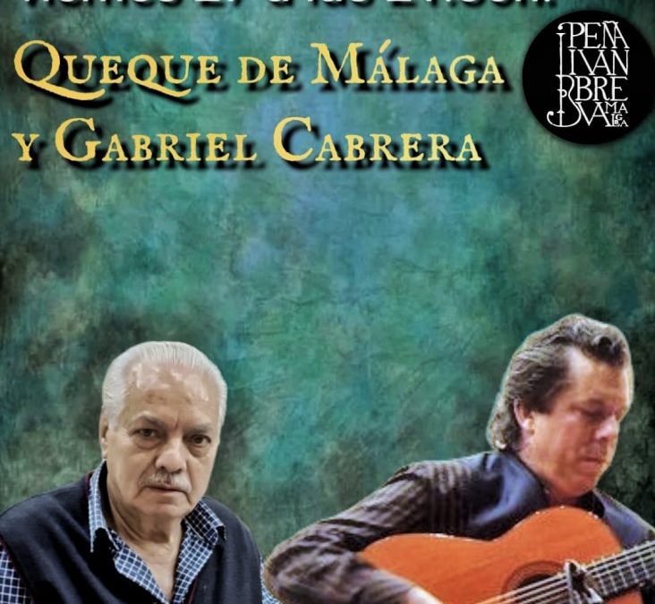 Queque de Málaga y Gabriel Cabrera