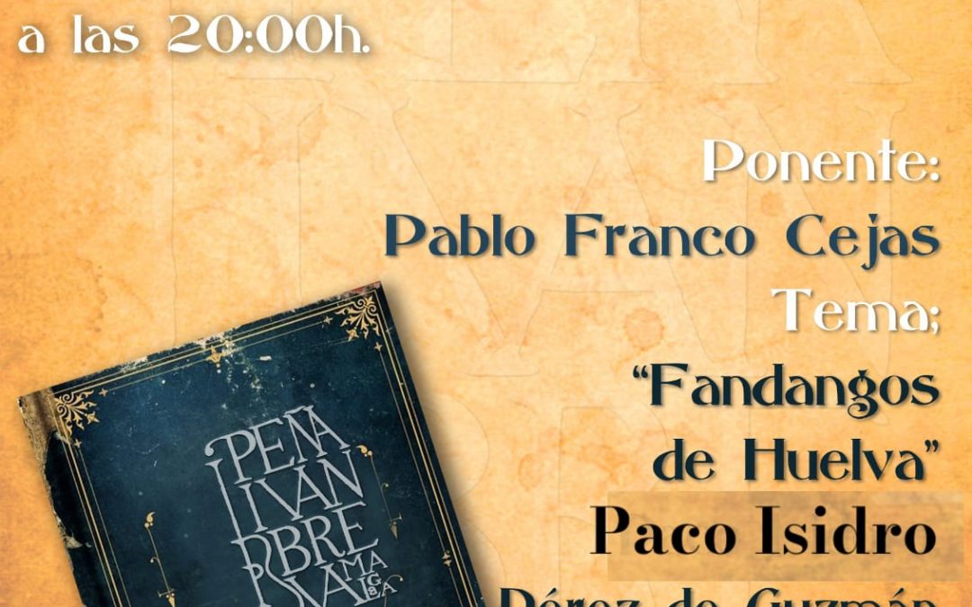 Sesión de estudio «Fandangos de Huelva: Paco Isidro, Pérez de Guzmán y otros artistas de la zona», por Pablo Franco.